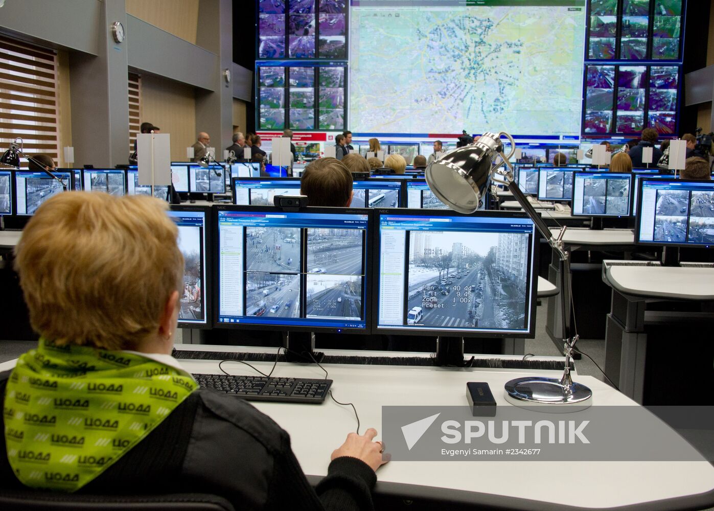 Sergei Sobyanin visits the united Traffic Control Centre