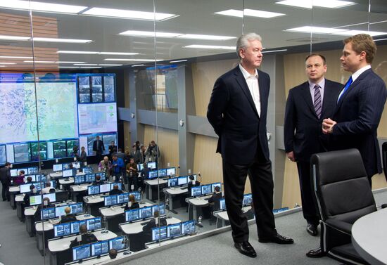 Sergei Sobyanin visits the united Traffic Control Centre