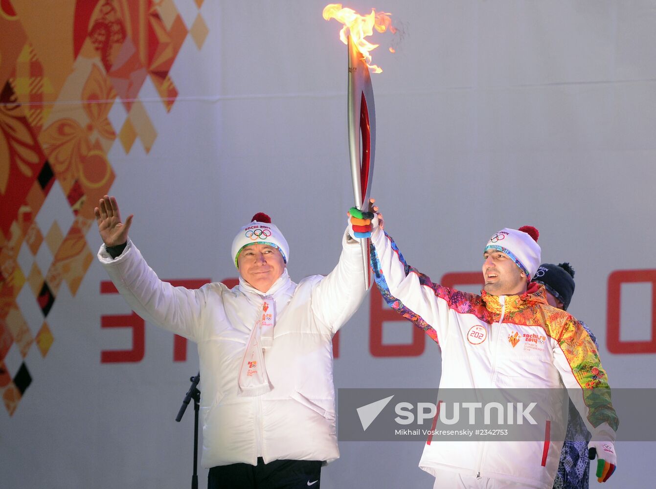 Sochi 2014 Olympic torch relay. Samara