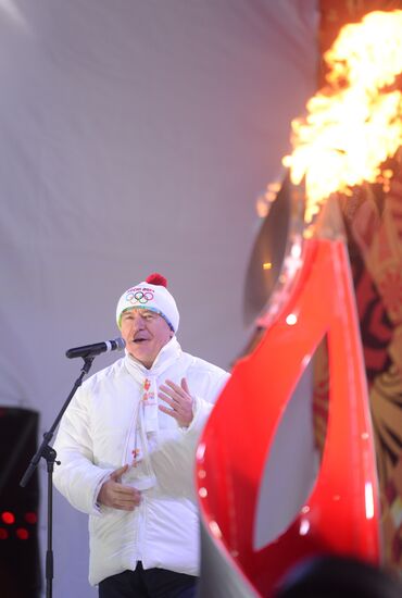 Sochi 2014 Olympic torch relay. Samara