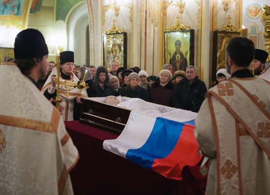 Funeral of legendary firearms designer Mikhail Kalashnikov in Izhevsk