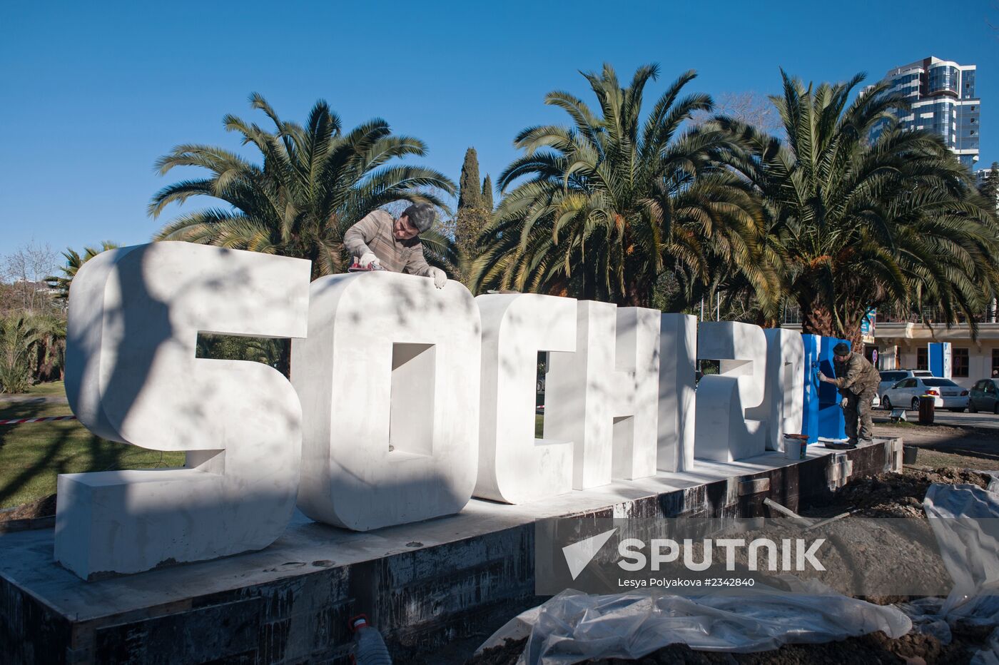 Sochi 2014 sign in Sochi