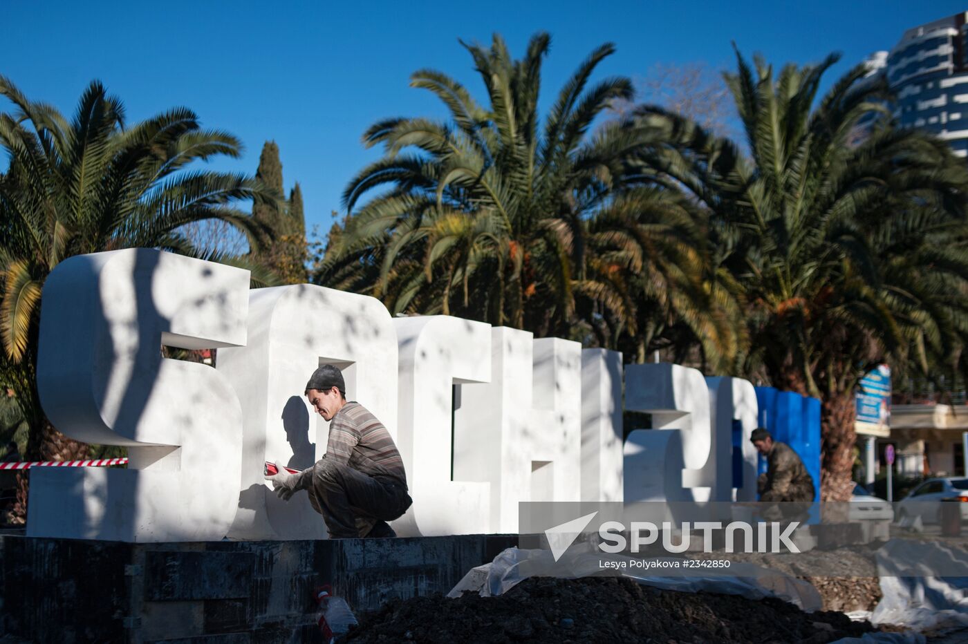 Sochi 2014 letters in Spchi