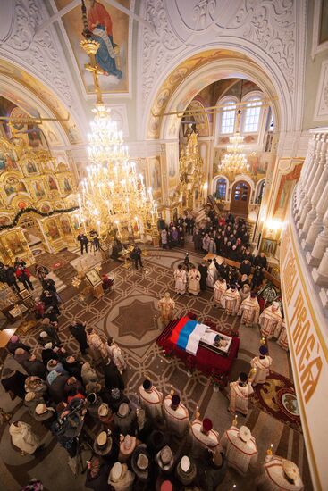 Memorial service for Mikhail Kalashnikov in Izhevsk