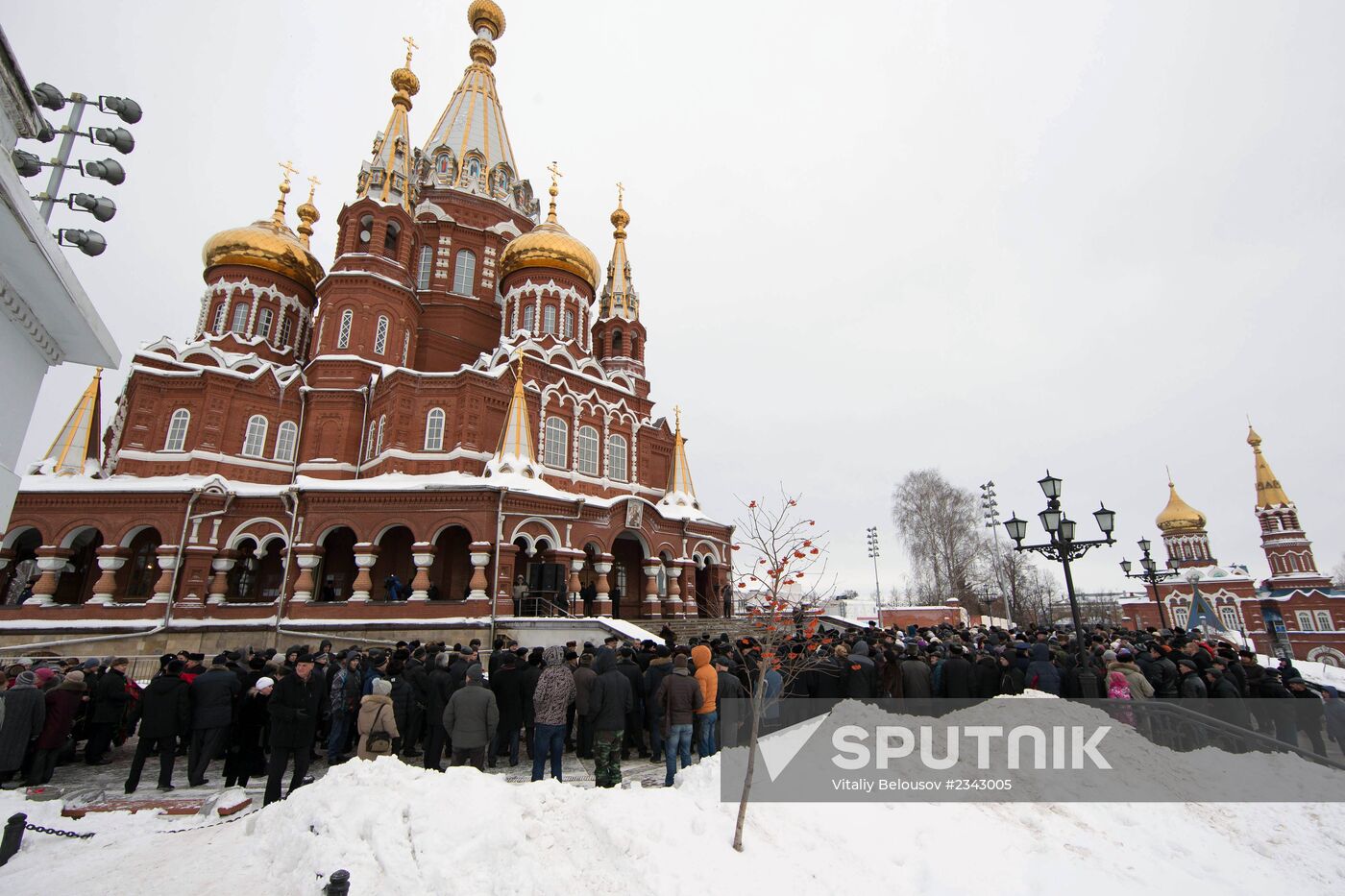 Memorial service for Mikhail Kalashnikov in Izhevsk
