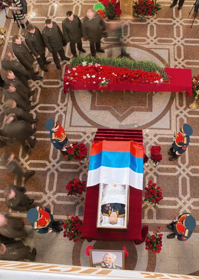 Memorial service for Mikhail Kalashnikov in Izhevsk