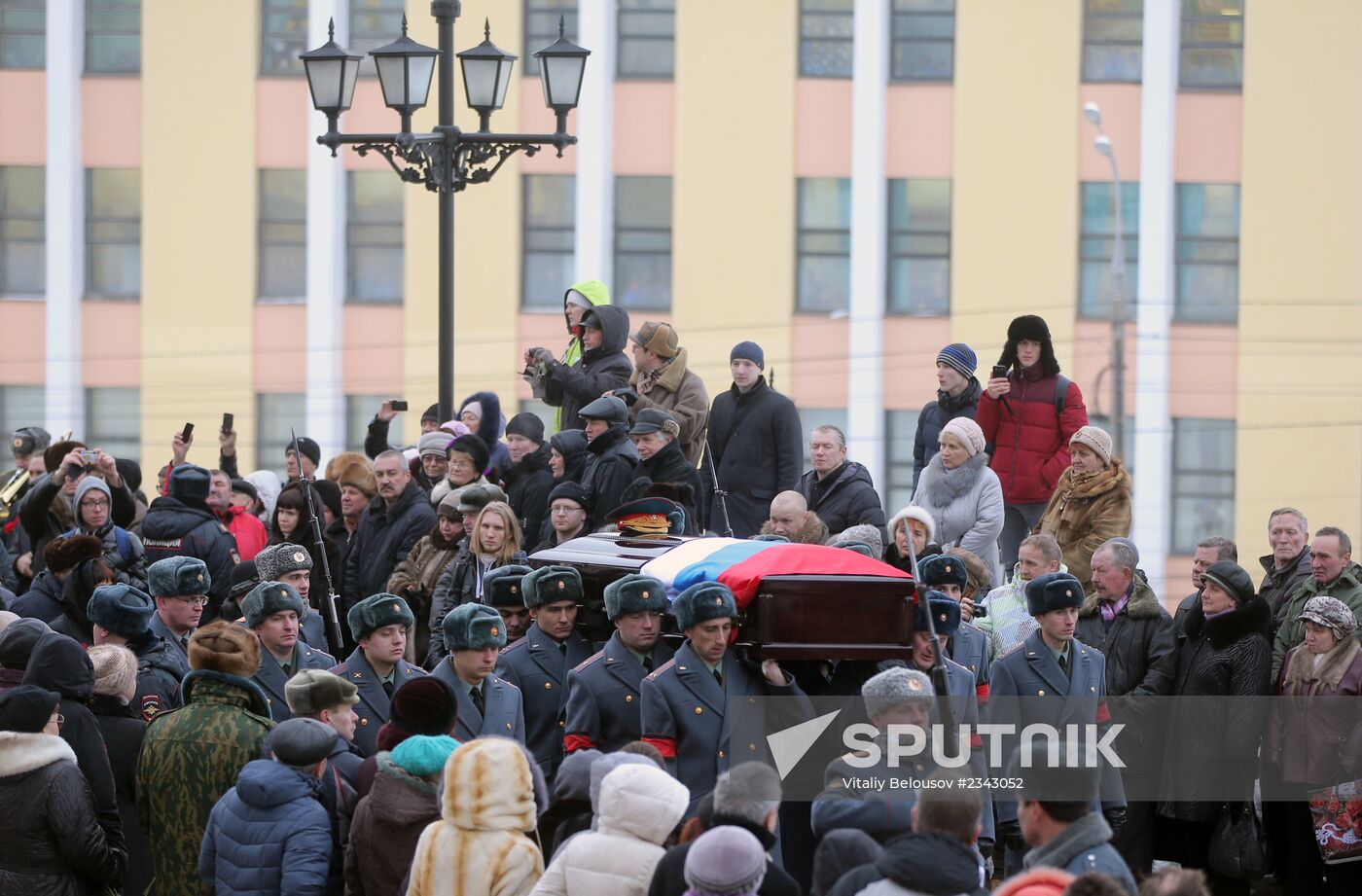 Memorial service for Mikhail Kalashnikov in Izhevsk