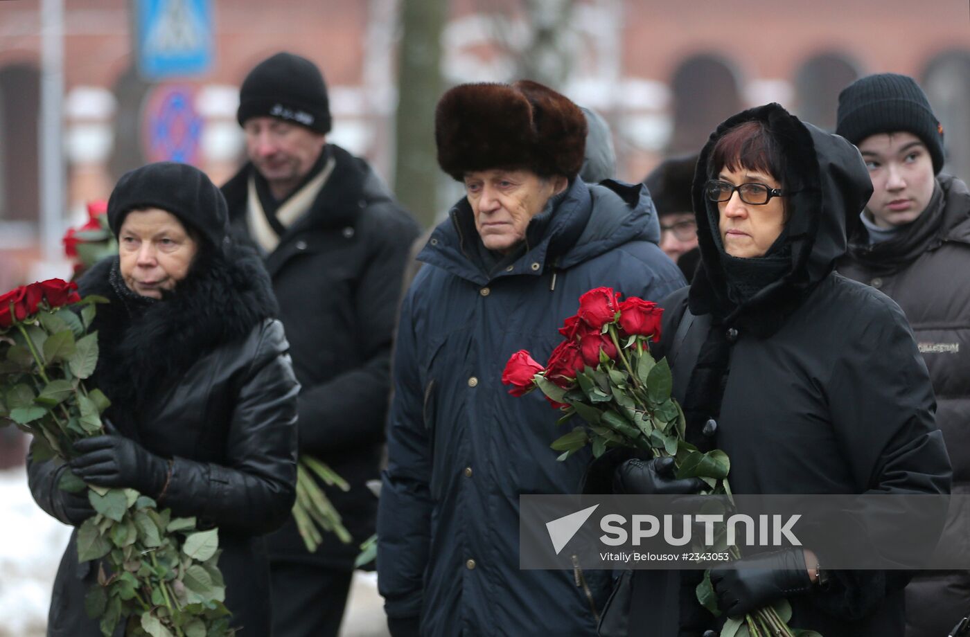 Memorial service for Mikhail Kalashnikov in Izhevsk