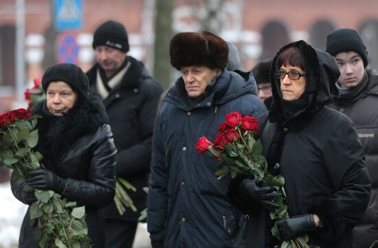 Memorial service for Mikhail Kalashnikov in Izhevsk