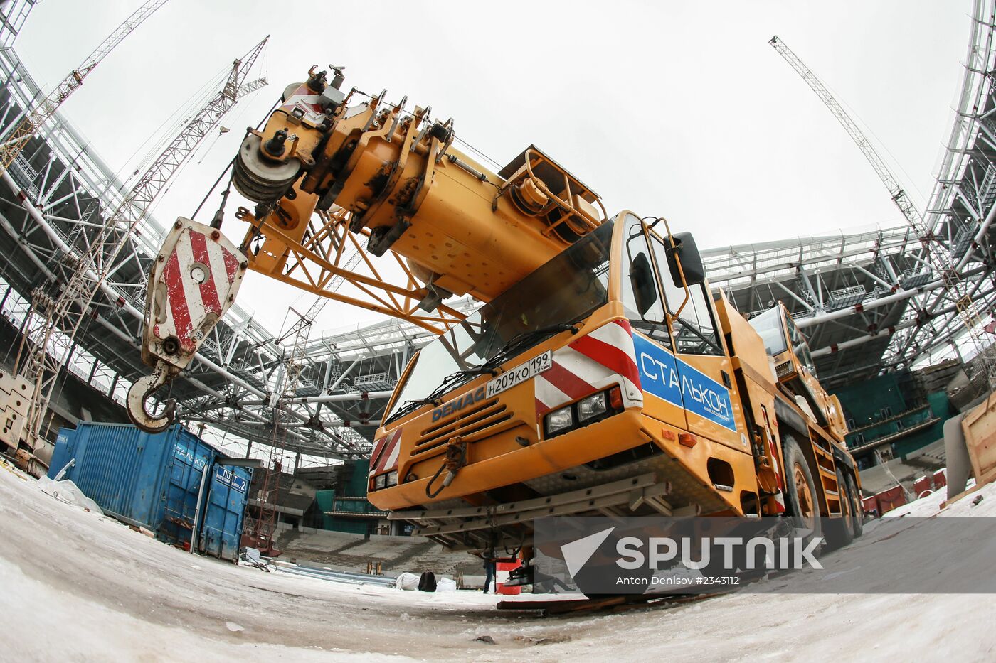 Construction site of Otkrytiye Arena stadium