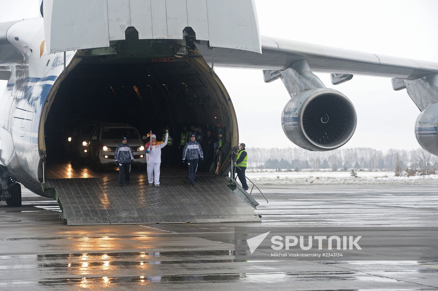 Olympic torch relay. Ulyanovsk