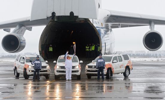 Olympic torch relay. Ulyanovsk