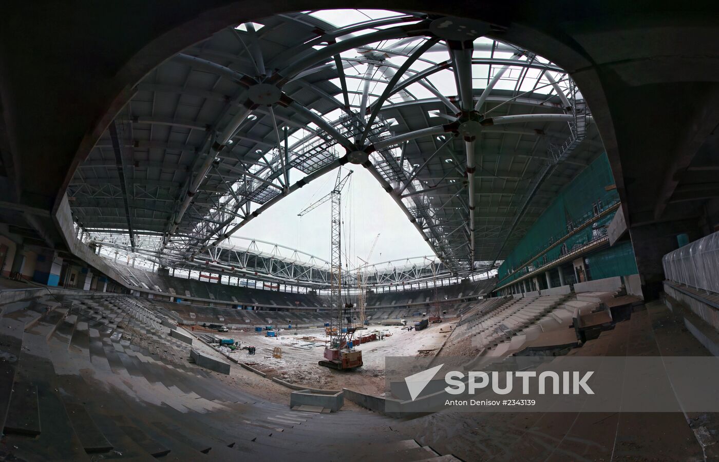 Construction site of Otkrytiye Arena stadium