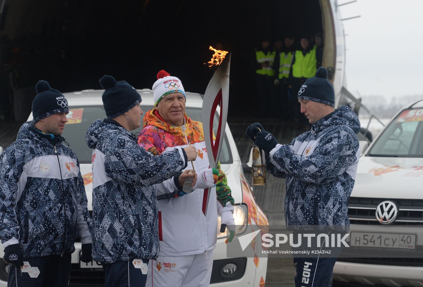 Olympic torch relay. Ulyanovsk