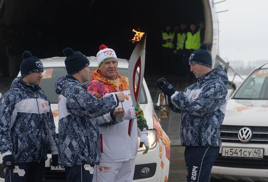 Olympic torch relay. Ulyanovsk