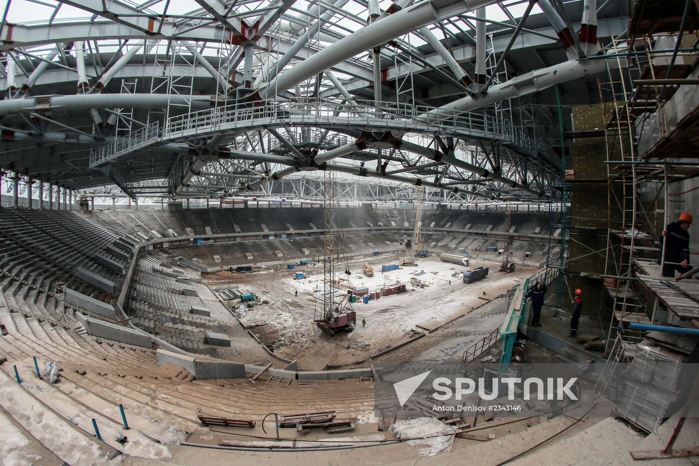 Construction site of Otkrytiye Arena stadium