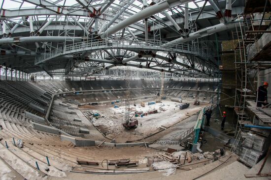 Construction site of Otkrytiye Arena stadium
