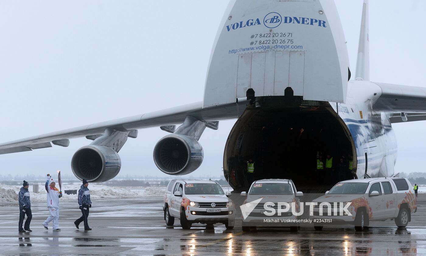 Olympic torch relay. Ulyanovsk