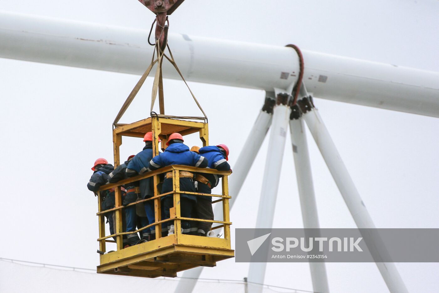 Construction site of Otkrytiye Arena stadium