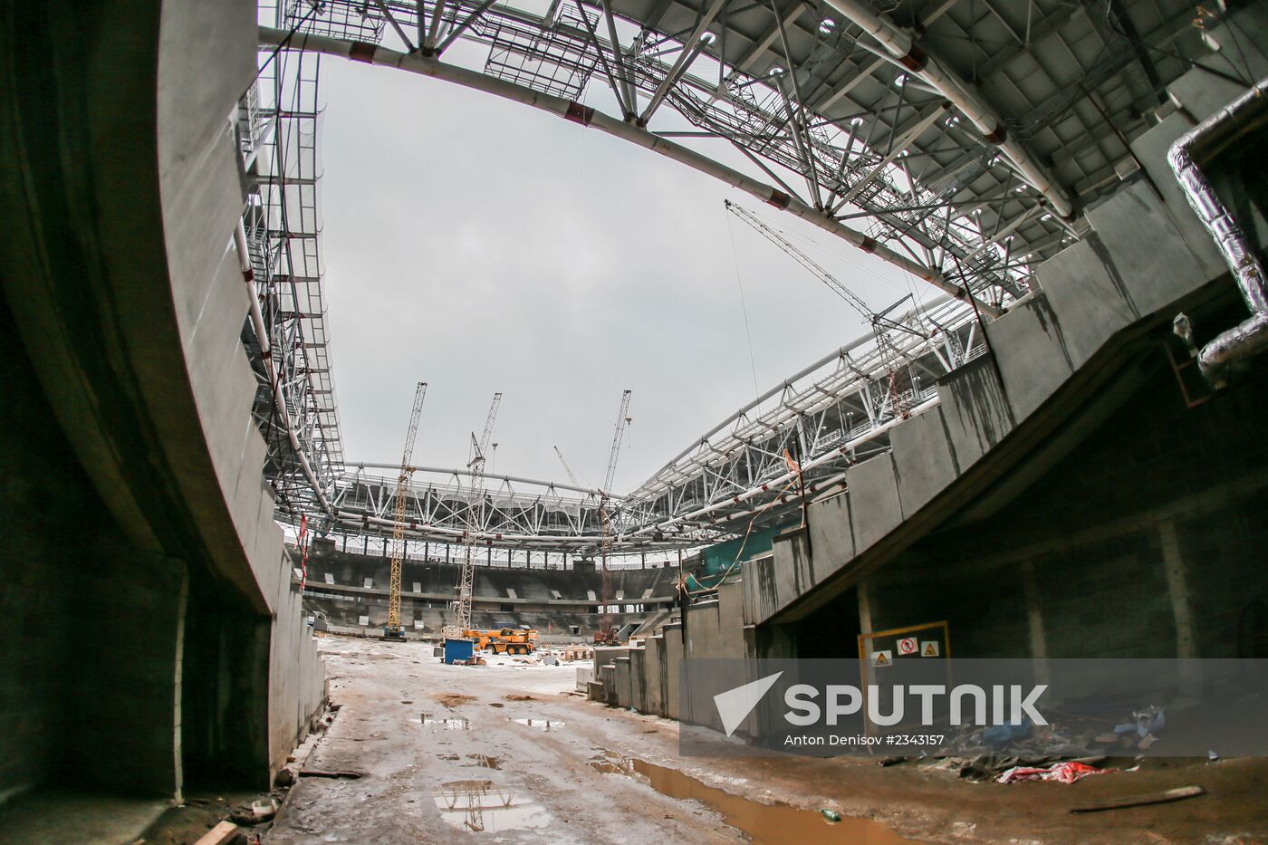 Construction site of Otkrytiye Arena stadium