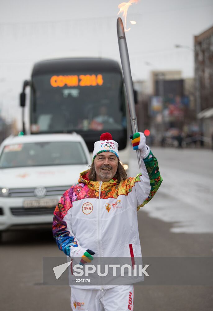 Olympic torch relay. Ulyanovsk