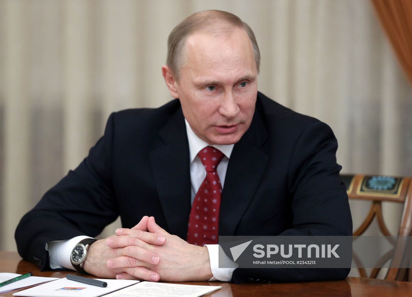Vladimir Putin conducts meeting with electoral commission bosses