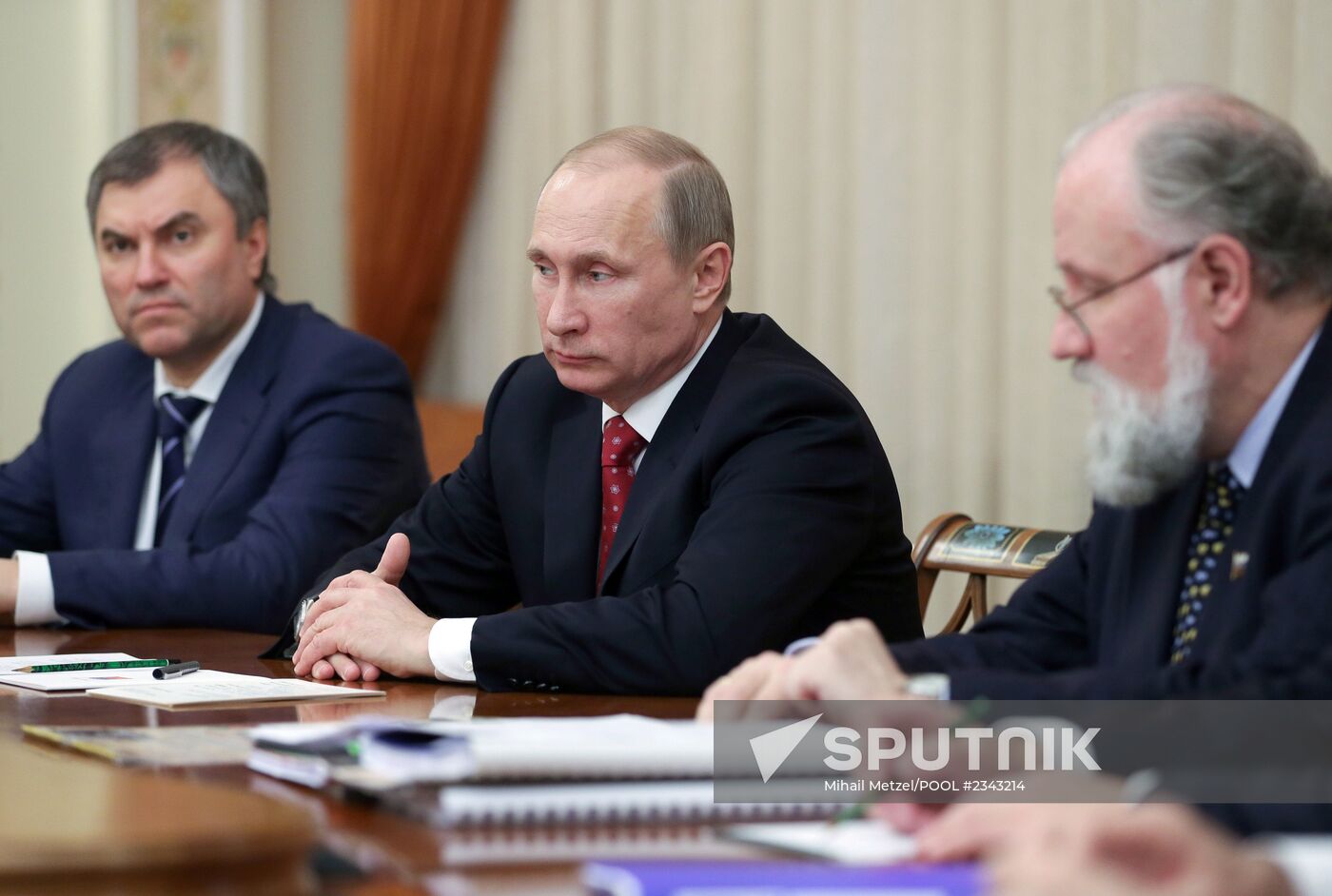 Vladimir Putin conducts meeting with electoral commission bosses