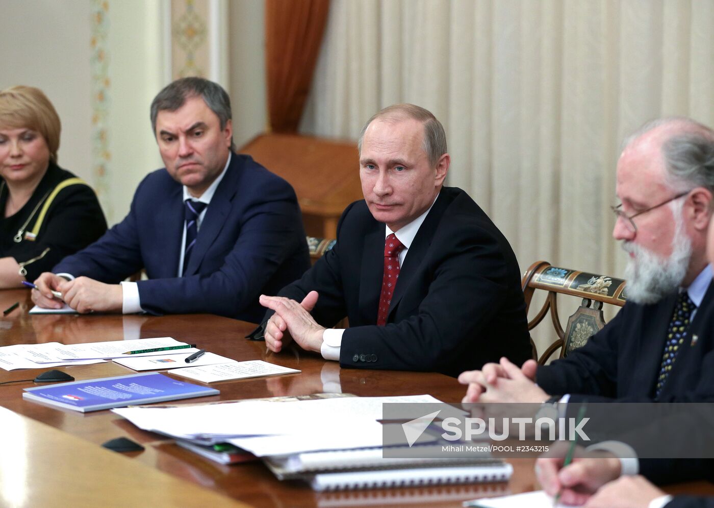 Vladimir Putin conducts meeting with electoral commission bosses