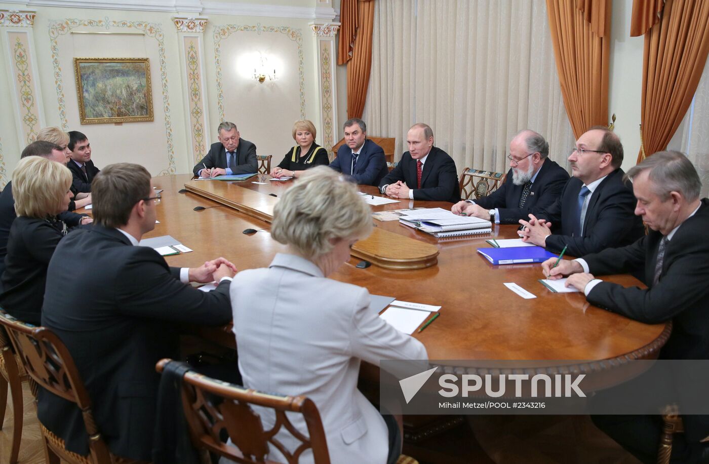 Vladimir Putin conducts meeting with electoral commission bosses