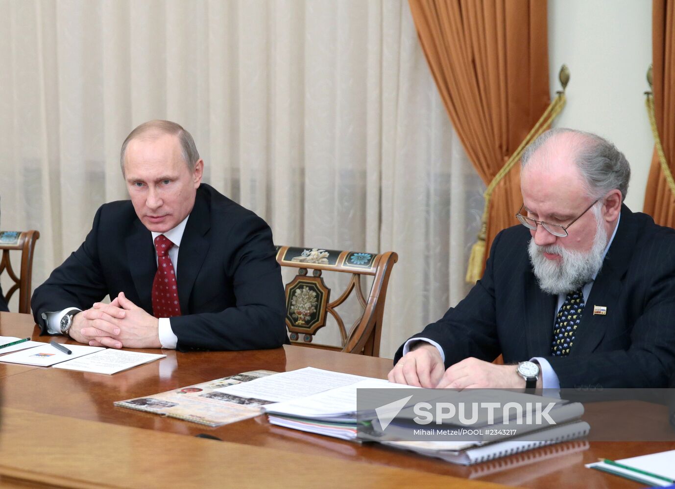 Vladimir Putin conducts meeting with electoral commission bosses