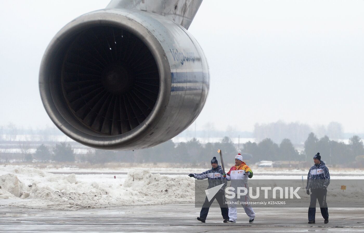 Olympic torch relay. Ulyanovsk