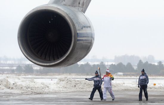 Olympic torch relay. Ulyanovsk