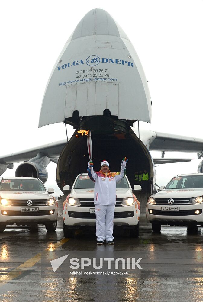 Olympic torch relay. Ulyanovsk