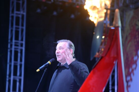Olympic torch relay. Ulyanovsk
