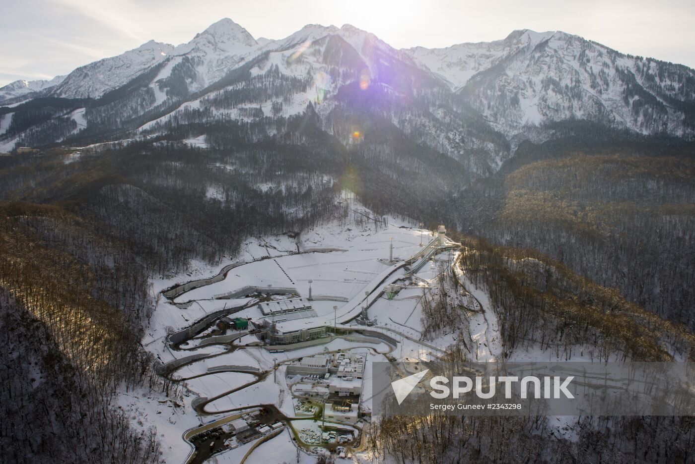 Aerial views of Olympic Sochi