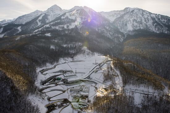 Aerial views of Olympic Sochi