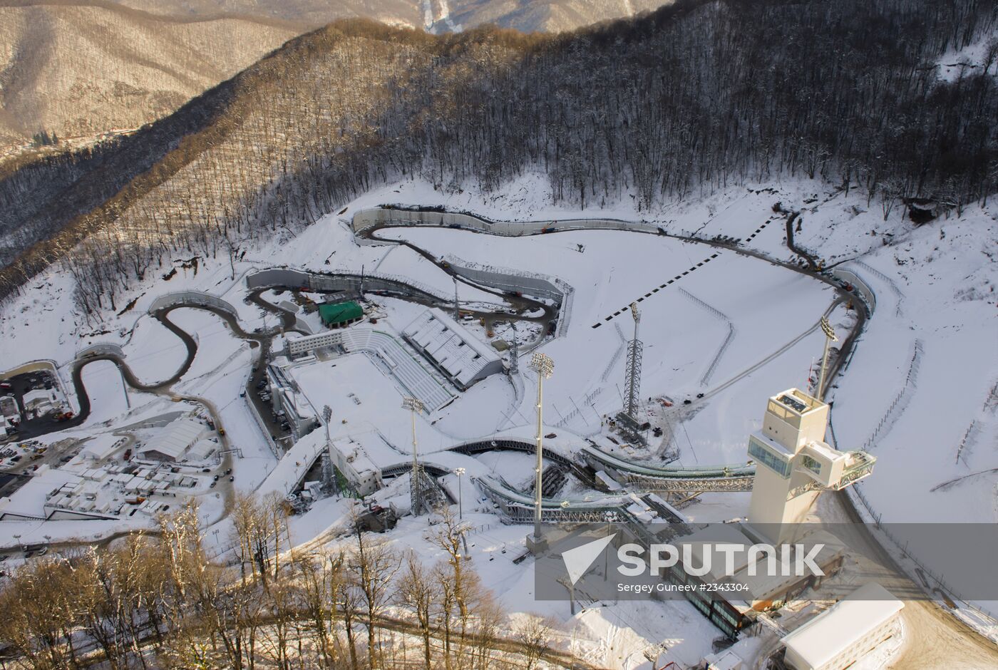 Aerial views of Olympic Sochi