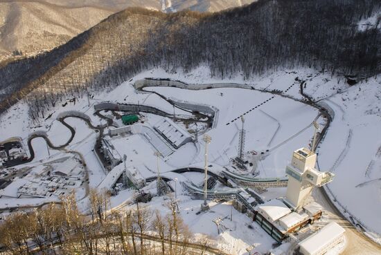 Aerial views of Olympic Sochi