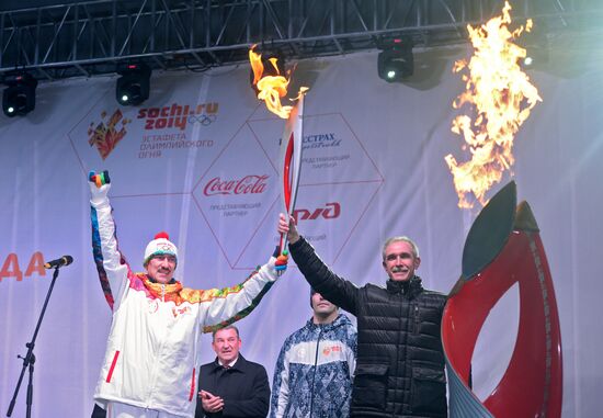 Olympic torch relay. Ulyanovsk