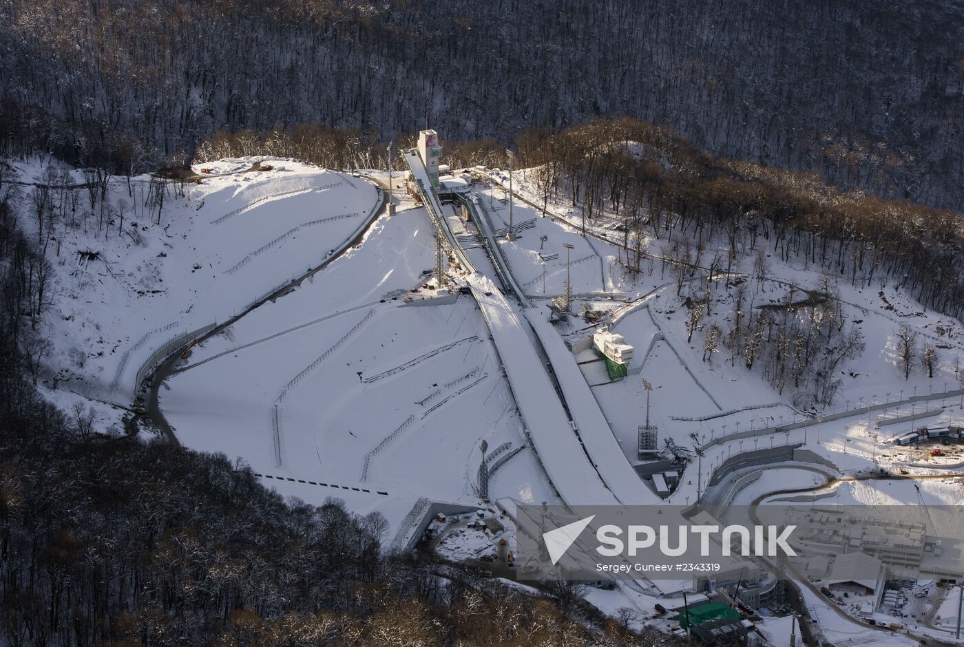 Aerial views of Olympic Sochi
