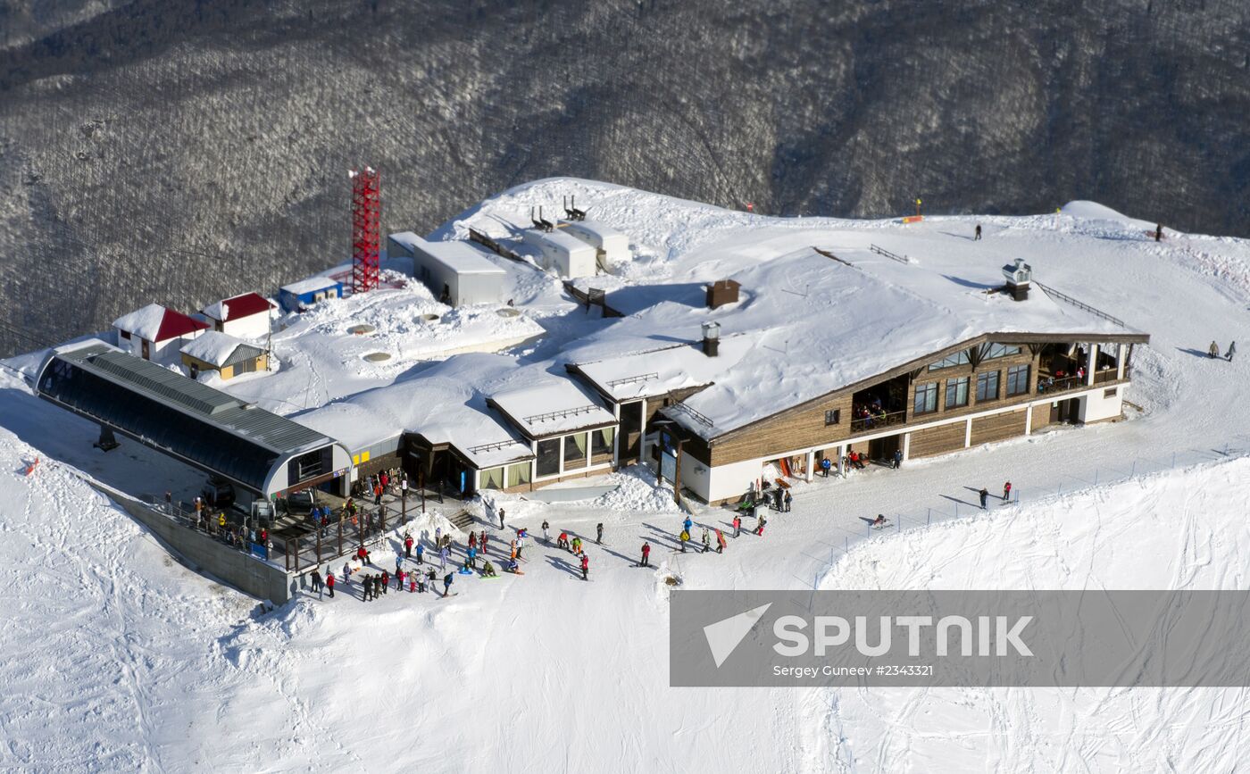 Aerial views of Olympic Sochi