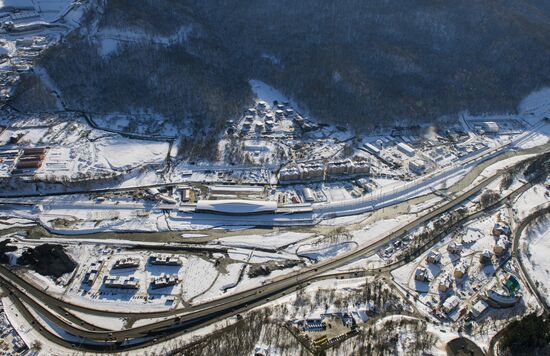 Aerial views of Olympic Sochi