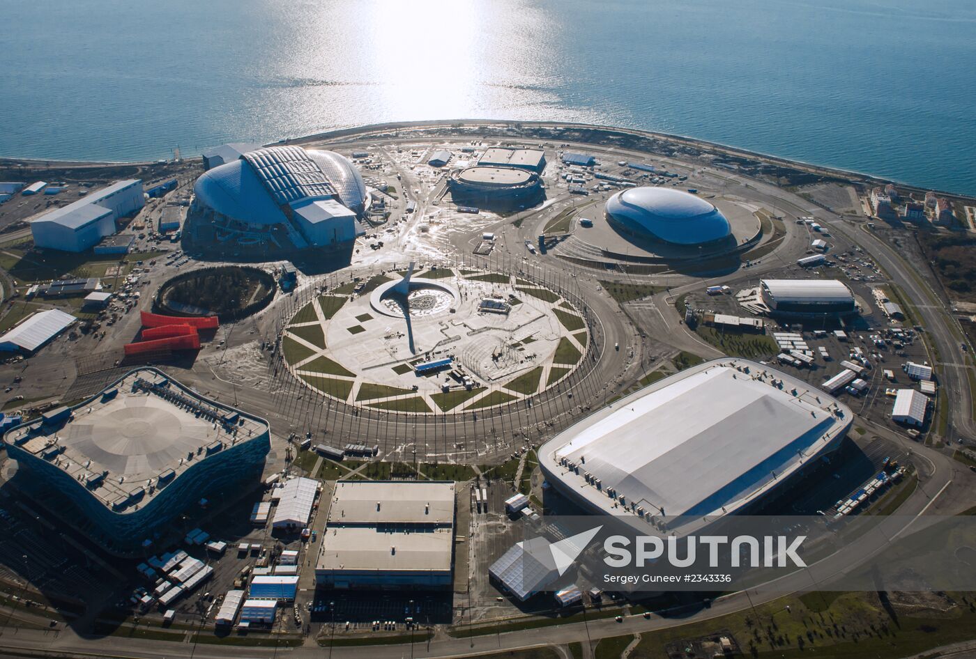 Aerial views of Olympic Sochi