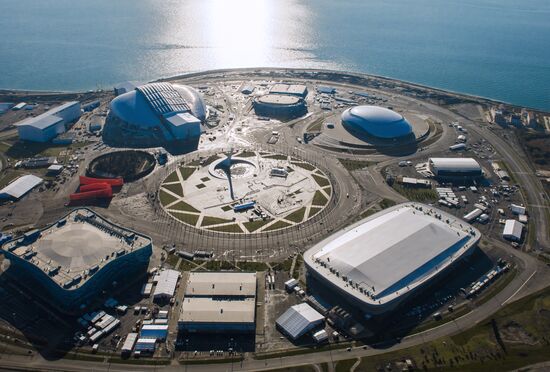 Aerial views of Olympic Sochi