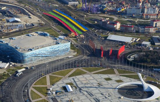 Aerial views of Olympic Sochi