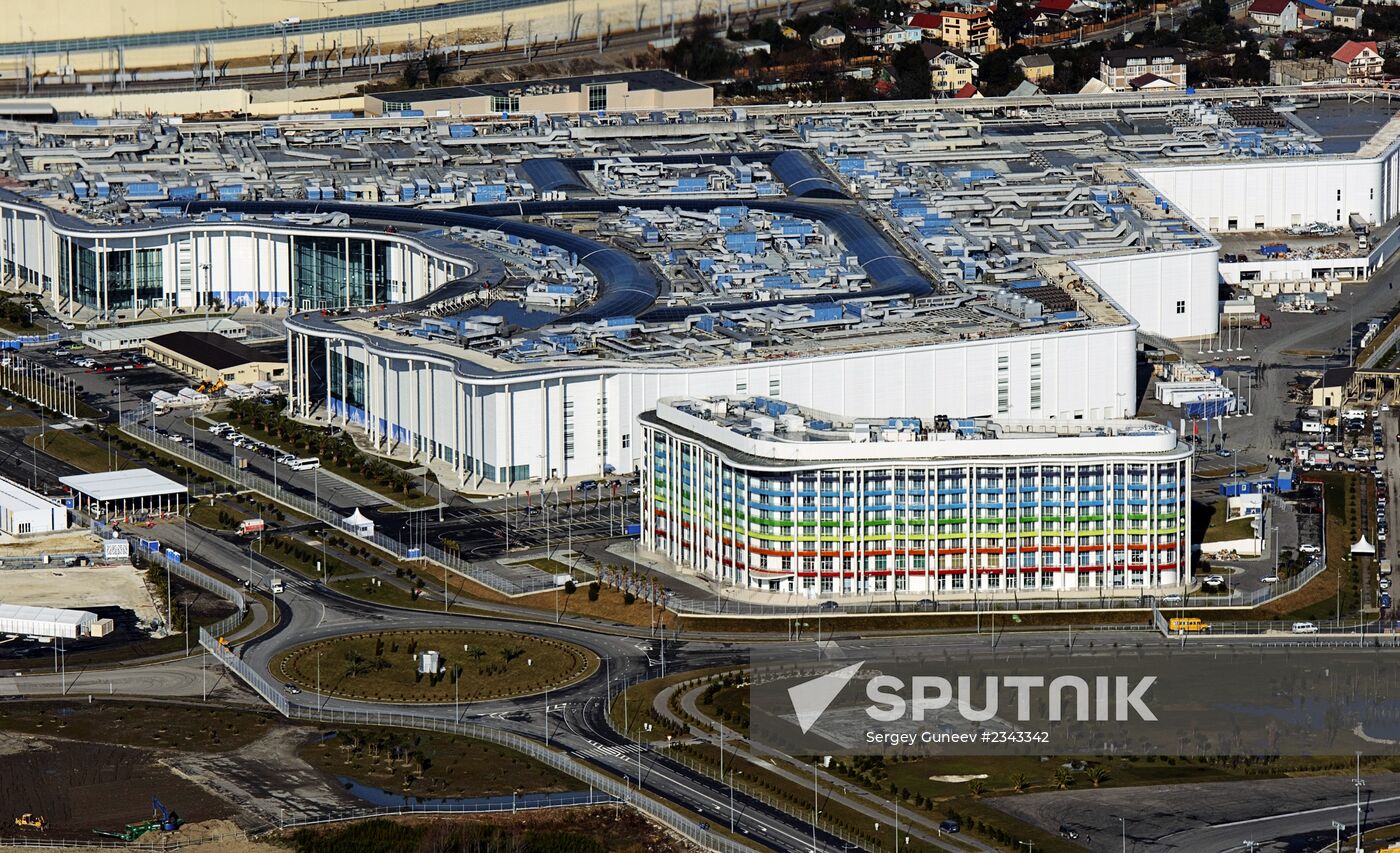 Aerial views of Olympic Sochi