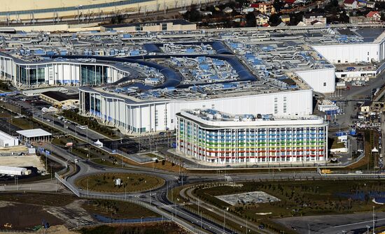 Aerial views of Olympic Sochi