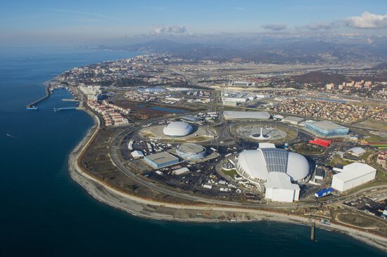 Aerial views of Olympic Sochi