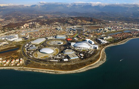 Aerial views of Olympic Sochi