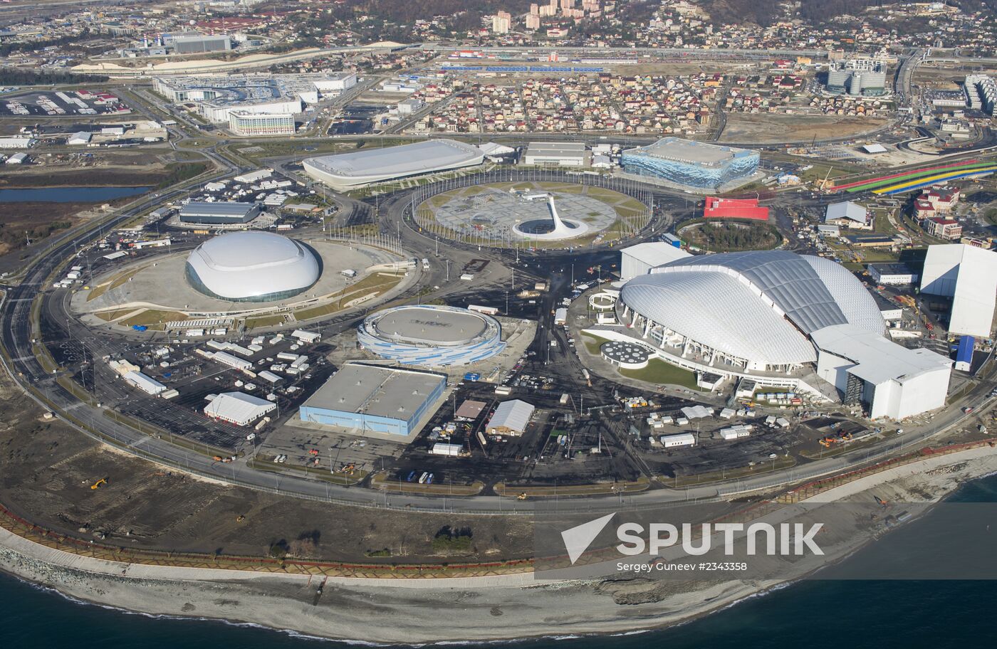 Aerial views of Olympic Sochi